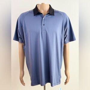 Men's Puma Golf Cool Max Short Sleeve Polo Shirt, Folkstone Gray, Size Large